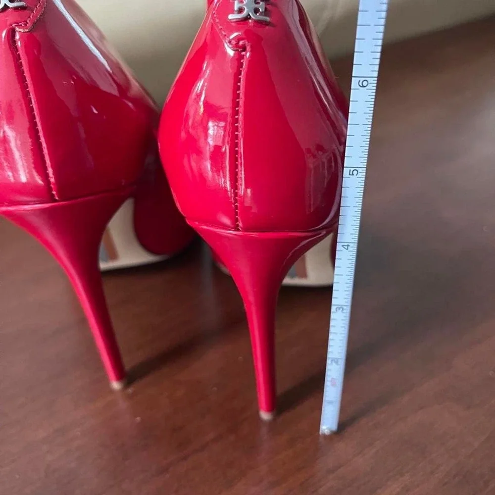 Sam Edelman Preowned hazel Red patent Stiletto Heels Classic Pointed Toe size 8M